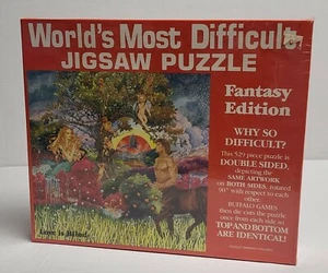 World's Most Difficult Jigsaw Puzzle Fantasy Edition 529pc Double Sided 1990 NEW - Picture 1 of 7