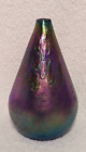 VTG Collectible MT. SAINT HELEN'S ASH Iridescent STUDIO ART GLASS Vase OIL LAMP