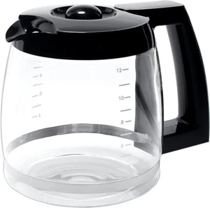 Cuisinart Coffee Pot 12 Cup Replacement Glass Carafe Black Lid Handle - Picture 1 of 7