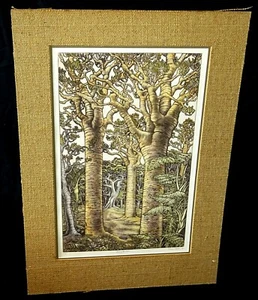 1988 New Zealand Etching Print "Before the Fall" by Mary E. Taylor (b.1948)(ScD) - Picture 1 of 7
