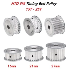 5M Timing Belt Pulley Pitch 5mm 15 - 25T Width 16mm/21mm/27mm for CNC Step Motor - Picture 1 of 6