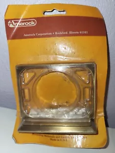 Vintage Wall Mount Brass & Plastic Tumbler & Toothbrush Holder - Picture 1 of 6