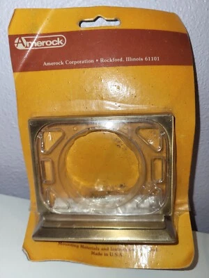 Vintage Wall Mount Brass & Plastic Tumbler & Toothbrush Holder Factory Sealed - Image 1 of 4