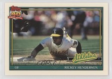 1991 Topps Factory Set Collector's Edition (Tiffany) Rickey Henderson #670 HOF