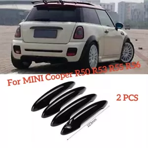 Paar Glanz Schwarz Abdeckkappe Türgriff Für BMW-MINI Cooper R50 R53 R55 R56 - Bild 1 von 5
