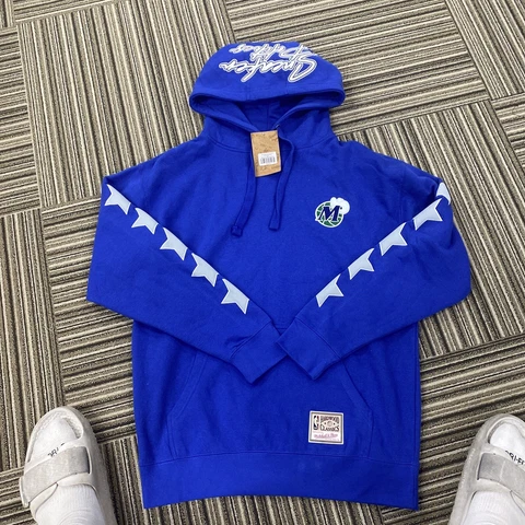 NEW MITCHELL AND NESS HWC DALLAS MAVERICKS JASON KIDD HOODIE LARGE $125 Cover