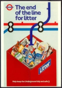 Modern Postcard: Keep the Underground Tidy & Safe. 1989 Poster Repro (LTM368) - Picture 1 of 1