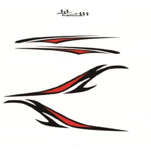 2x Sports Stripes Graphics Vinyl Decal Stickers For Car Truck SUV Both Side Door - Picture 1 of 7