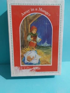 Vintage NOS Box Weihnachtskarten mit Schrift Text 4 Stile mit Umschlägen 12 Stück - Bild 1 von 7