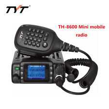 TYT TH-8600 Mini Mobile Radio IP67 25W Dual Band Walkie Talkie+Programming Cable