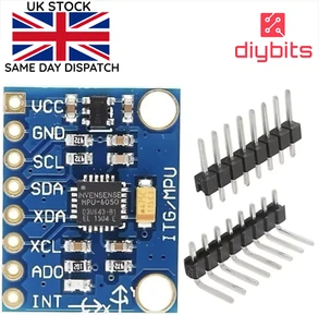 3 Axis GY-521 MPU-6050 MPU 6050 Gyroscope Accelerometer Module 3V-5V Arduino Pi - Picture 1 of 7