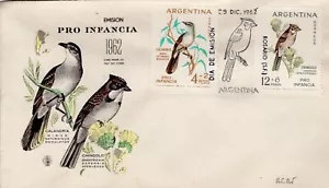 ARGENTINA 1962 Child Welfare - Birds FDC4178 - Picture 1 of 1
