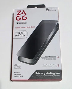 NEW ZAGG InvisibleShield Fusion PRIVACY Glass Protector Samsung Galaxy S25 - Picture 1 of 11
