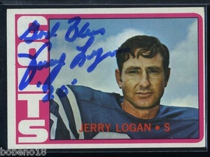 Jerry Logan signed autographed 1972 Topps card #31 Colts - Picture 1 of 1