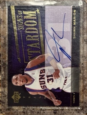 2005-06 Upper Deck Trilogy Shawn Marion Signs Of Stardom On Card Auto - Image 1 of 2