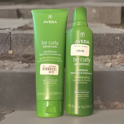 AVEDA BE CURLY ADVANCED SHAMPOO & CONDITIONER SET - DUO 8.5 fl oz NEW FREE SHIP! - Image 1 of 4