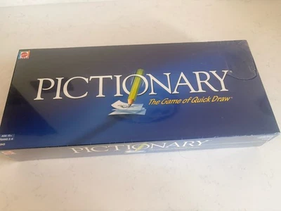 Pictionary Board Game 2006 Mattel Games New And Sealed Rare - Image 1 of 4