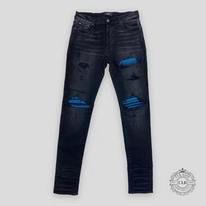 Amiri MX1 Cracked Paint Jeans Aged Black/Blue - Bild 1 von 6