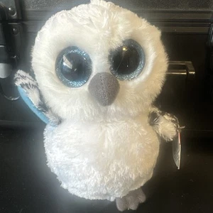 TY Beanie Boos BIG EYED SPELLS THE WHITE OWL 6" Plush STUFFED ANIMAL Toy - Picture 1 of 4