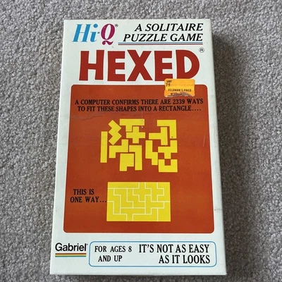 Vintage Hi- Q Hexed A Solitaire Puzzle Game 1975 Gabriel - Image 1 of 4