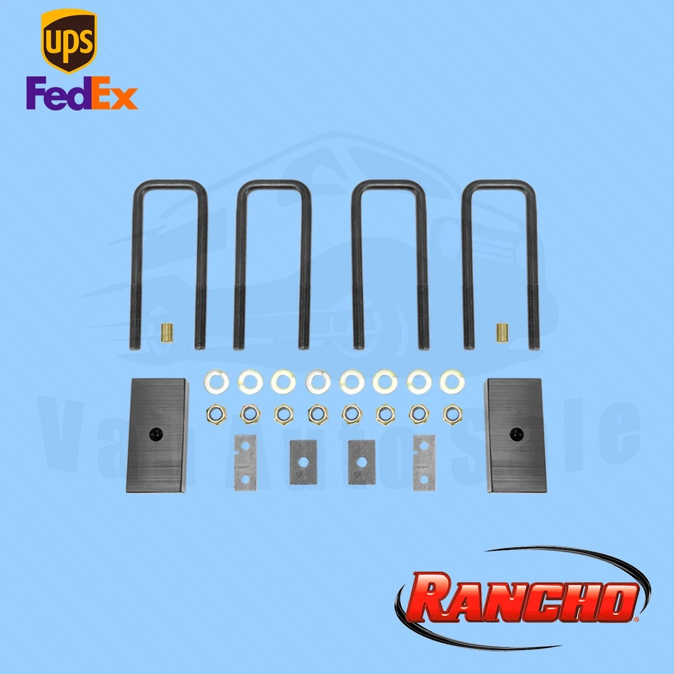 Kit de bloque de resorte de hoja trasero 1,5" elevación Rancho para Toyota Tacoma 4x4 2005-2006 Foto 1 de 3