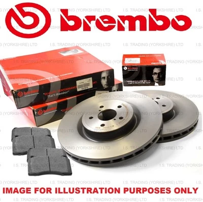 FOR RANGE ROVER EVOQUE 2.2 SD4 L538 BREMBO REAR BRAKE DISCS 302MM & BRAKE PADS - Image 1 of 2