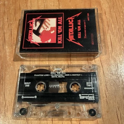 Metallica - Kill Em All CASSETTE TAPE 80s US MF issue megadeth exodus slayer - Image 1 of 3