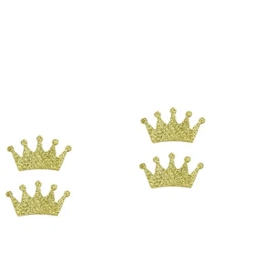 200 stücke doppelseitig super flash goldene krone form konfetti streuung - Bild 1 von 12