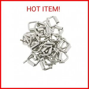 E-outstanding Roller Buckle 20PCS 1/2Inch/13mm Silver Adjustable Multi-Purpose B - Picture 1 of 2