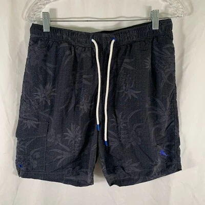 Bañador Tommy Bahama Para Hombre Gris Medio Floral Hawaiano Forrado con Cordón Foto 1 de 4