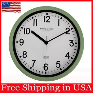 Mainstays Basic Indoor 8.78" Sage Analog Round Modern Wall Clock - Picture 1 of 6