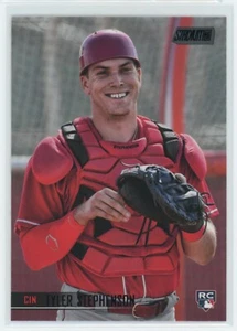 Topps Stadium Club 2021 - Tyler Stephenson Black Foil Parallel #221 - Cinci Reds - Picture 1 of 2