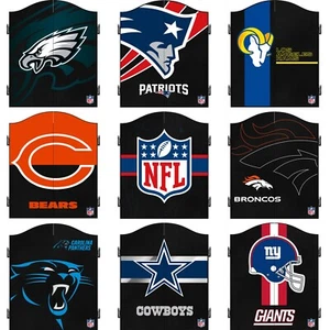 NFL offiziell lizenziert Dartboard Schrank strapazierfähig Dart Board Deluxe Holz - Bild 1 von 18