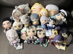 Demon slayer Kimetsu No Yaiba Plush lot set 20 Rengoku Tengen Inosuke Genya - Picture 1 of 4