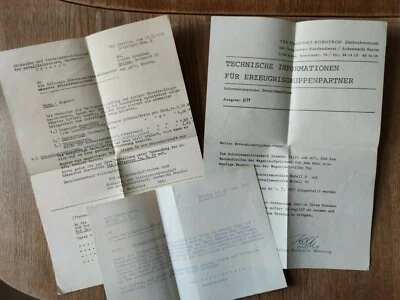 Firmenbriefe Konvolut Schreibmaschinen Bürotechnik Robotron Schreibmaschinenwerk - Bild 1 von 4