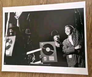 Super Rare - Aswad/Lenny Henry Genuine Press Photo With "Island Records" Letter - Picture 1 of 2
