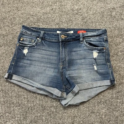 Celebrity Pink The Honey Womens Shorts Size 7/28 Blue Denim Stretch Mid Rise - Image 1 of 4
