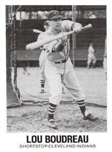 1977-84 Galasso Glossy Greats #19 Lou Boudreau Cleveland Indians HOF