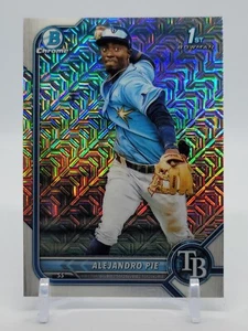 Alejandro Pie 2022 Bowman #BCP-99 Chrome Prospects Mojo Refractor Tampa Bay Rays - Picture 1 of 2