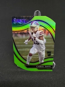 2020 Panini NFL Select Field Level #382 Gabriel Davis RC Green Diecut Buffalo - Picture 1 of 2