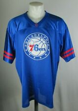 Philadelphia 76ers NBA Mens Starter Short Sleeve Blue Jersey 2XL