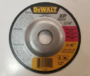 (100) DEWALT DWA8957L XP Ceramic Metal Cutting Wheels 4-1/2" X 1/16" X 7/8" T/27 - Picture 1 of 5