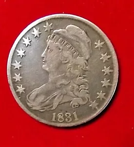 1831 Capped Bust Half Dollar Silber - Bild 1 von 4