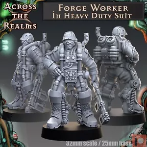 NPC Forge Worker in Heavy Duty Suit | DnD Miniatures | Tabletop Gaming| - Picture 1 of 5
