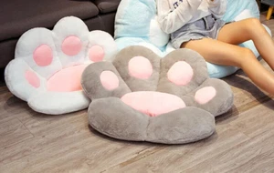 Comfortable Lovely Cushion Cat Paw Shape Beautiful Chair Cozy Seat Floor Pillows - Picture 1 of 10