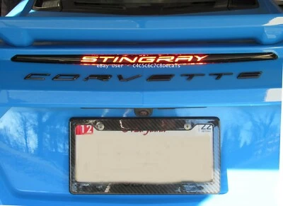 Chevy Corvette StingRay C8 3rd brake light decal 2020 21 22 23 2024 2025 - Image 1 of 4