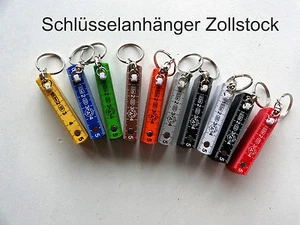 Geschenk Zollstock Schlüsselanhänger Mini halber Meter 0,50m Zollstöcke farbig - Bild 1 von 10