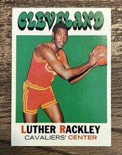 1971 Topps Luther Rackley Cleveland Cavaliers Center Vintage Basketball NBA Card