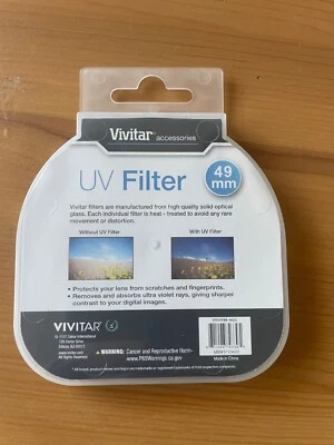 Vivitar UV Filter 49 mm Filter- Lens Protector - Image 1 of 2