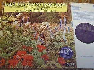 DPA 503/4 Favourite Piano Concertos / Katin / Gulda 2 LP set - Picture 1 of 1